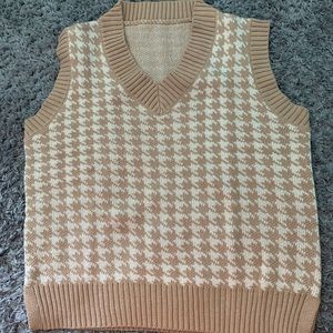 Cute brown sweater vest